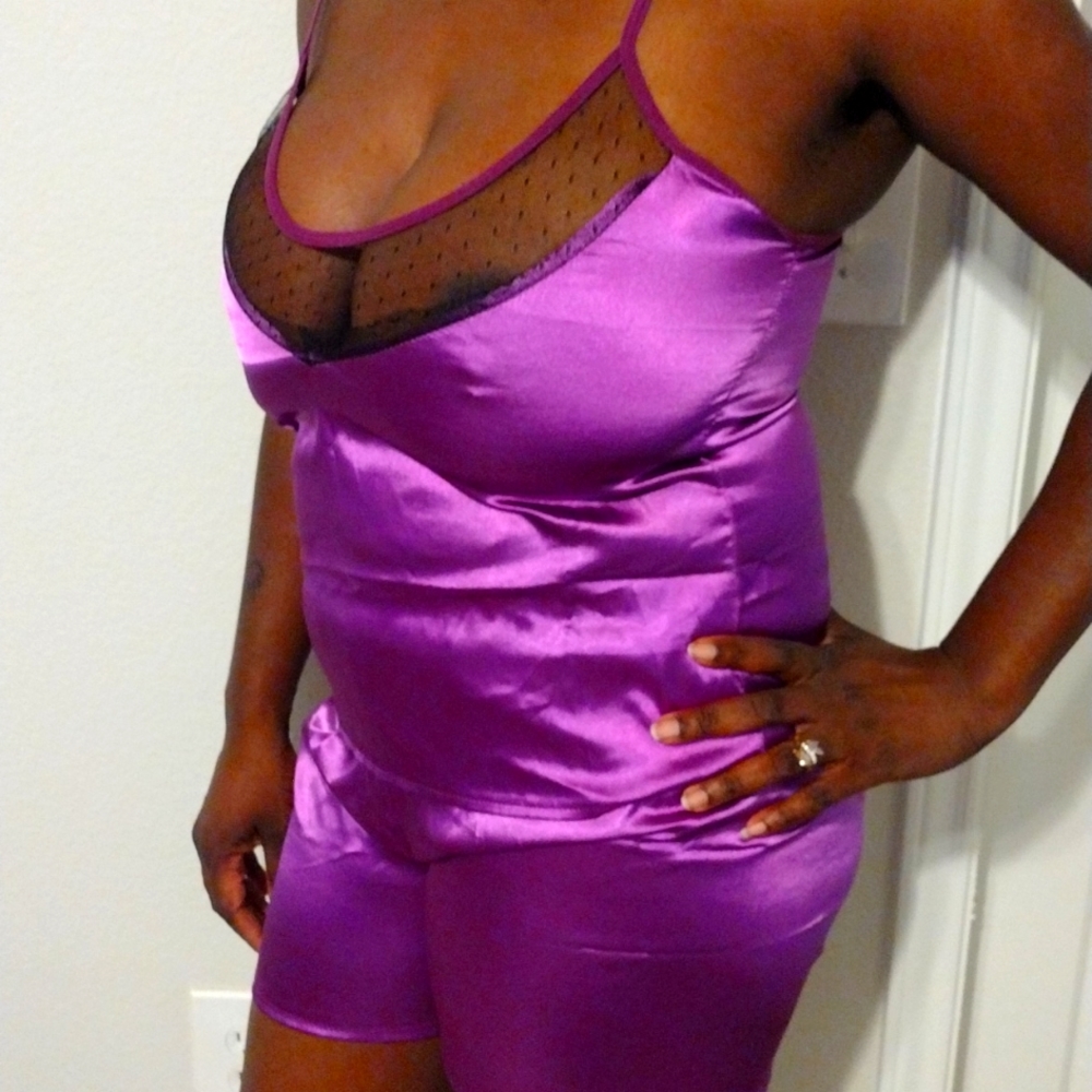 Two piece Satan silk feel